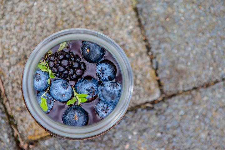 Postre de arándanos