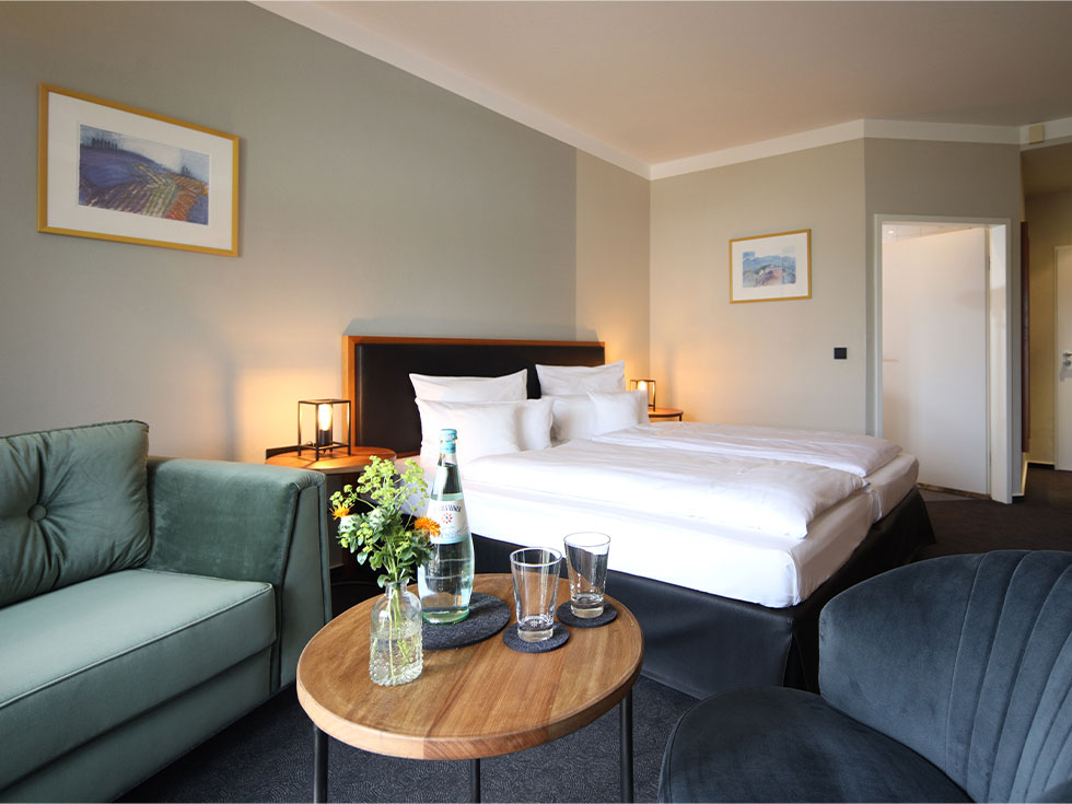 Doppelzimmer Komfort Plus 6 Wohnen Seehotel Niedernberg