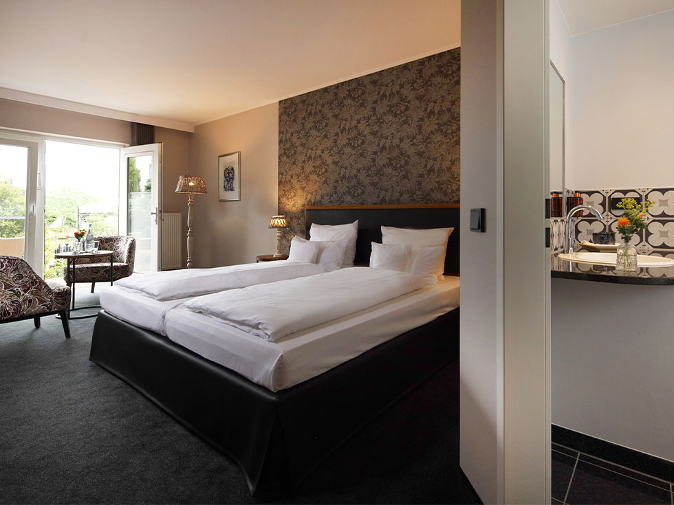 Doppelzimmer Panorama 4 Wohnen Seehotel Niedernberg