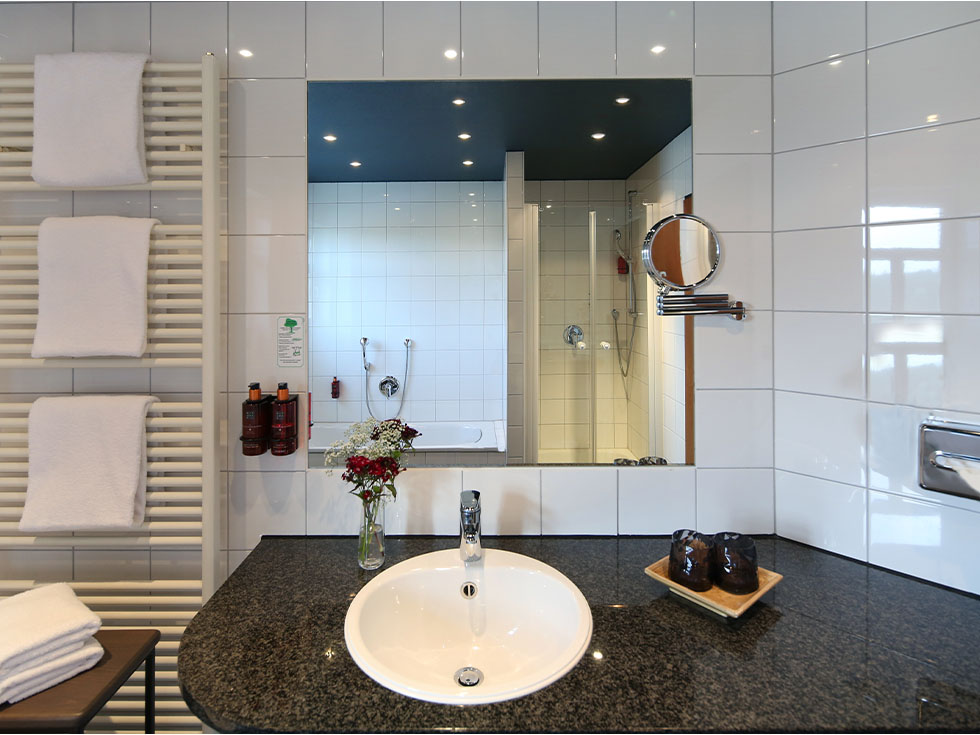 Suite Badezimmer Seehotel Niedernberg