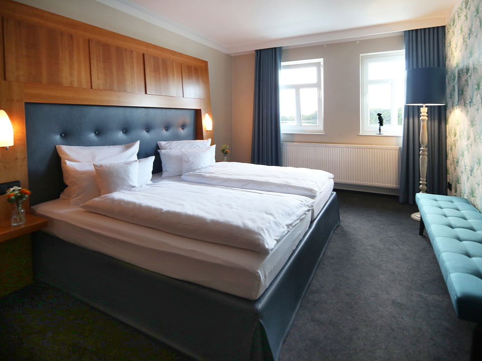 Suite Schlafzimmer Seehotel Niedernberg