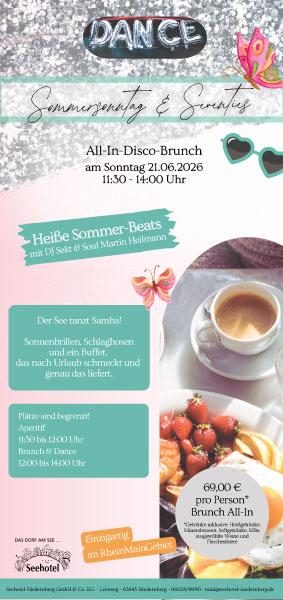 Seehotel Niedernberg All In Disco Brunch 20260621