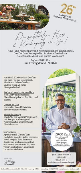 Seehotel Niedernberg HausKuechenparty 260918