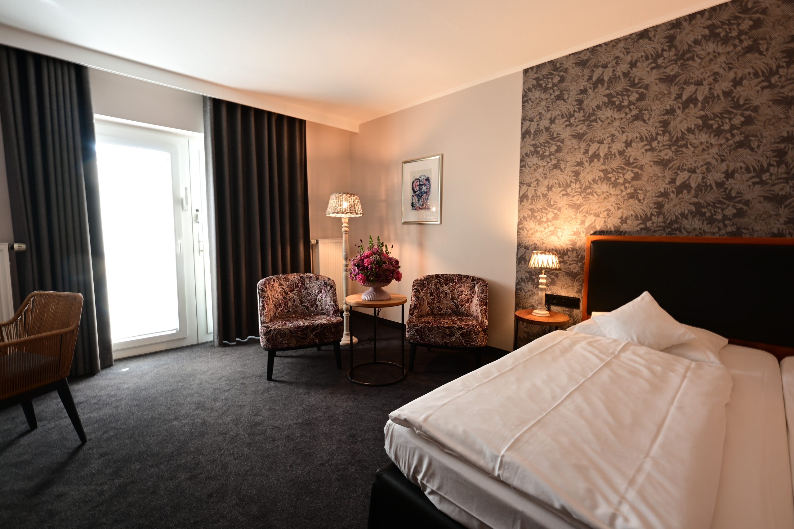 Doppelzimmer Premium Raumaufteilung Seehotel Niedernberg