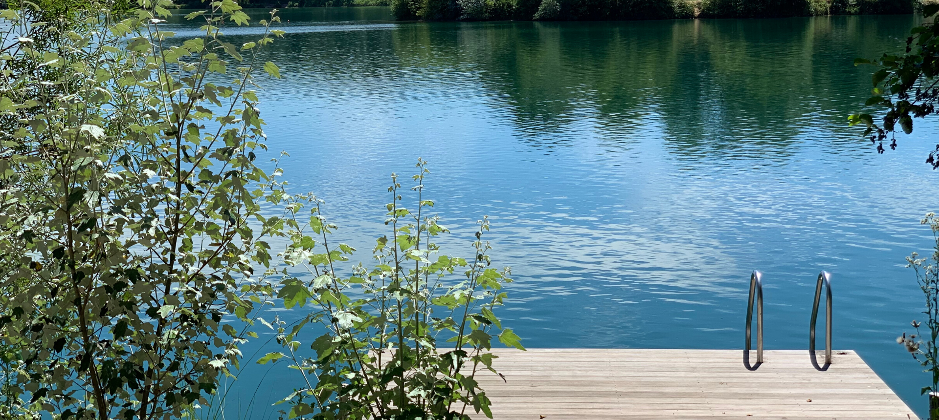 Passerelle au bord du lac