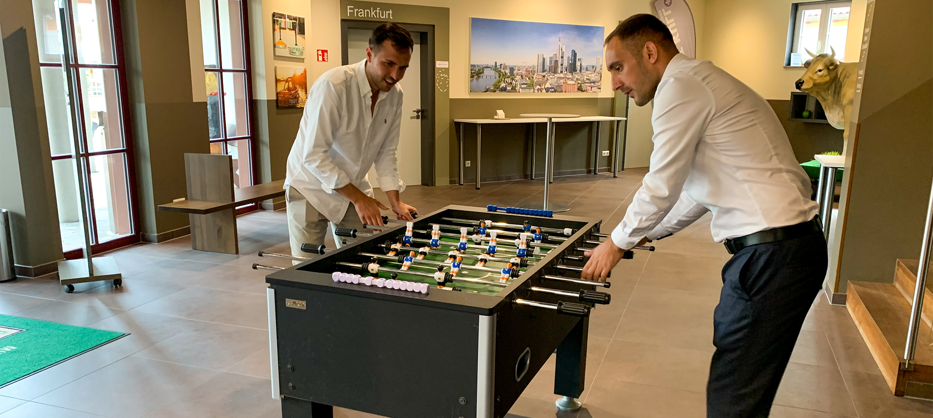 Conference table football